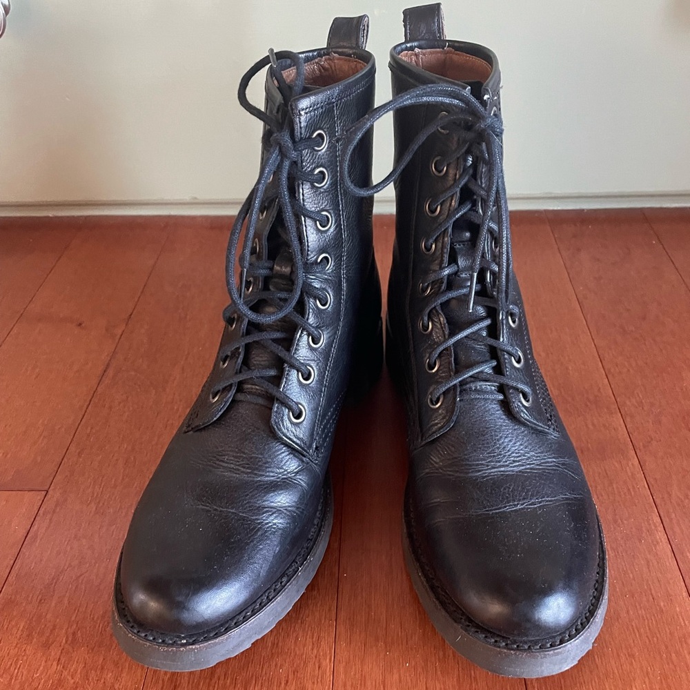 Women’s Frye Lace Up Boot Black 7 1/2